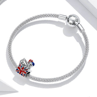 Small Cable Car Diy Bracelet Pendant Romantic Travel Diamond S925 Sterling Silver Accessories