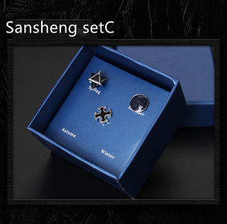 925 Silver Men''s Earrings single fashionable silver earrings