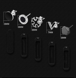 925 Silver Men''s Earrings single fashionable silver earrings