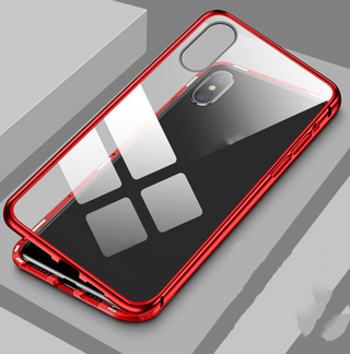 iphone Double-sided glass magnetic king mobile phone case no anti-peep function