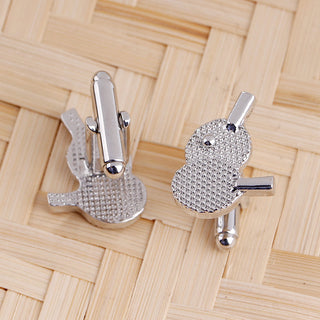 Personalized Men's Shirt Racket Cufflinks Accessories