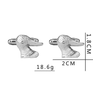 Shirt Dress Duck HEad Pattern Cufflinks Cufflinks