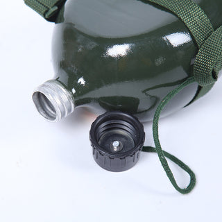 Aluminum Kettle Thickened Army Green 65 Old-Fashioned Military Training Kettle Outdoor Camping 1.5 Liters Capacity Kettle