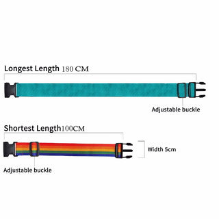 7 Colors Adjustable Nylon Lock Travel Luggage Straps Belt Protective Travel Accessories Suitcase Packing Belt