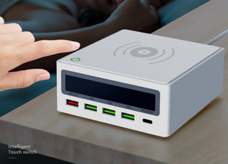 Amazon Explosive PD65w Laptop Mobile Phone Charger Multi-port 5 Port USB Wireless Charger QC3.0 Fast Charge