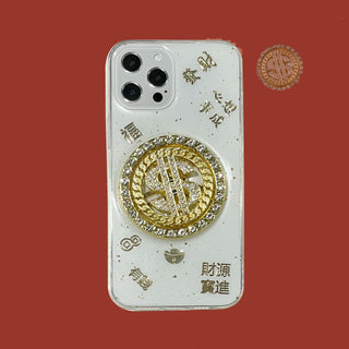 IPHONE CASES 3D Diamond Dollar Turnplate Phone Case Luxury Designer