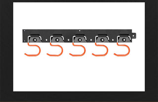 Wall Mount Hanger Garage Tool Organizer Heavy Duty Rack Metal Decorative Multi-Tools Storage Hooks With Screws And 5 Hooks