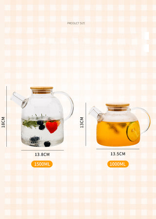 Cold Kettle Nordic Transparent Kettle Teapot Cool White Kettle