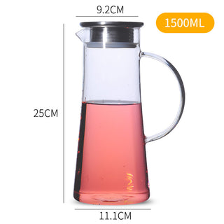 Glass Kettle, Cool Kettle, Cold Kettle, Household Transparent Large Capacity Juice Jug, Drink Jug, Milk Jug