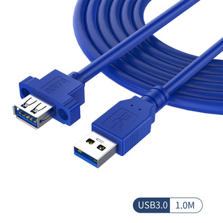USB3.0 Extension Cord Male To Female Exposed Head With Screw Hole Can Be Fixed