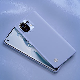 XIAOMI Plain Leather Phone Case With Metal Lens All-inclusive Protective Cover