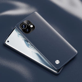 XIAOMI Plain Leather Phone Case With Metal Lens All-inclusive Protective Cover