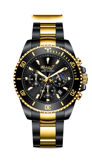 Sports Watch Steel Band Luminous Calendar Waterproof Quartz Watch New Watch For Men