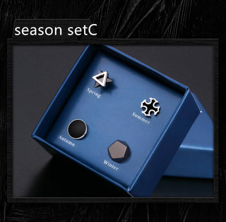 925 Silver Men''s Earrings single fashionable silver earrings