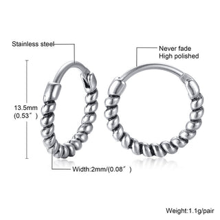Titanium Steel Earrings Retro Men