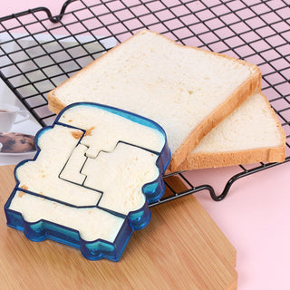Home Creative Puzzle Graphic Sandwich Mold
