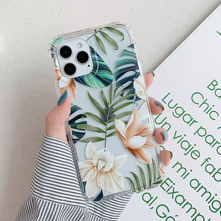 IPHONE Banana Leaf Watercolor Flowers Are Suitable For Protecting Mobile Phone Cases