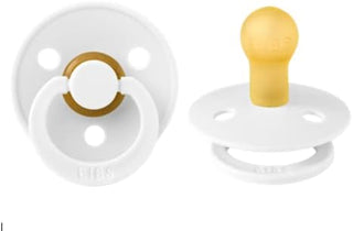 Bibs Pacifier Size 1 - Baby 0-6M (2pcs) - Ivory/Blush