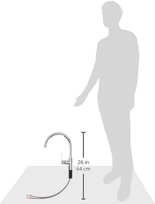 GROHE BauEdge Single Lever Sink Mixer | Kitchen Fixtures | Kitchen Faucet With High Spout | Swivel Area 360˚ |Easy Installation | 31367001