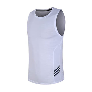 Rldym Men's Sleeveless Sports Undershirt Quick Dry Muscle Tank Tops Base Layer Vests Breathable Sport Clothing for Cycling Running Jogging Gym Vest