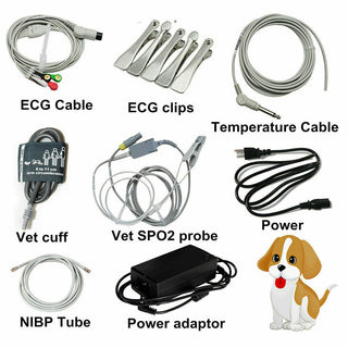 Veterinary PET Vet Patient Monitor Multiparameter ICU Machine Big Screen 6 Parameters