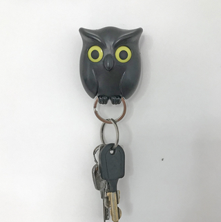 Night Owl Magnetic Wall Key Holder Wall Magnets Keep Keychains Hooks