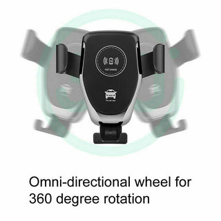 10W QI Wireless Fast Car Charger Mount Holder Stand Automatic Clamping Charging