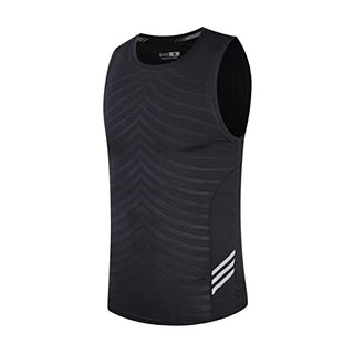 Rldym Men's Sleeveless Sports Undershirt Quick Dry Muscle Tank Tops Base Layer Vests Breathable Sport Clothing for Cycling Running Jogging Gym Vest