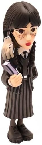 Minix Wednesday Addams With Thing Model | Collectable Wednesday And Thing Figure From The Wednesday TV Series | Bandai Minix Wednesday Toys Range | Collect Your Favourite Wednesday Figures
