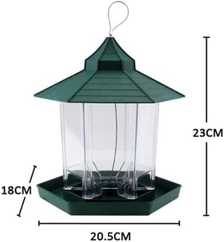 Nothers Kid's Hanging Gazebo Wild Bird Feeder Perfect for Garden Decoration (Green)