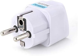 TopDeal Type E/F 2-Pin Grounded Plug Adapter (EU plug 3 Pieces)