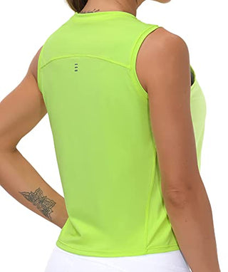 THE GYM PEOPLE Ice Silk Workout Tops for Women Quick Dry Muscle Gym Running Shirts Sleeveles