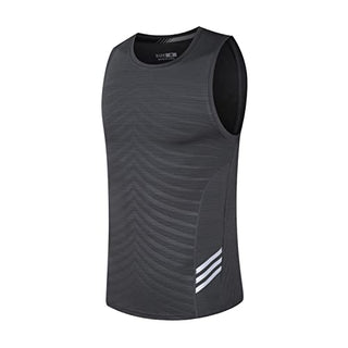 Rldym Men's Sleeveless Sports Undershirt Quick Dry Muscle Tank Tops Base Layer Vests Breathable Sport Clothing for Cycling Running Jogging Gym Vest
