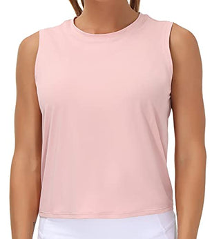 THE GYM PEOPLE Ice Silk Workout Tops for Women Quick Dry Muscle Gym Running Shirts Sleeveles