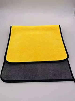 Showay 3pcs Microfiber Car Drying Towel for Car Cleaning and Detailing, Double Sided, Extra Thick Plush Microfiber Towel Lint Super Absorbent Detailing Towel for Car | Windows | Screen and Kitchen |