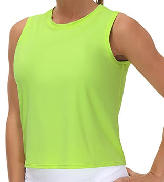 THE GYM PEOPLE Ice Silk Workout Tops for Women Quick Dry Muscle Gym Running Shirts Sleeveles