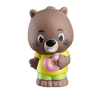 Bandai V700303 Timber Tots by Klorofil-Set of 4 Figures from The Chipchip Beaver Family-Thomas, Nina, Martin, Lisa-Early Learning pre-School Toys-Collectible figures-V700303, Chip-Chip