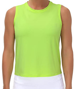 THE GYM PEOPLE Ice Silk Workout Tops for Women Quick Dry Muscle Gym Running Shirts Sleeveles