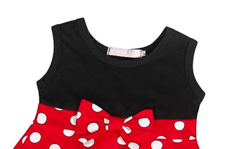 WonderBabe Girl Costume Polka Dots Tulle Tutu Dresses Princess Fancy Dress Up Halloween Birthday Party Dress with Ears Headband