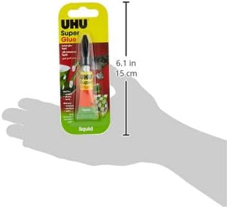 Uhu 25253,Super Glue Liquid 3 G Jumbo Card