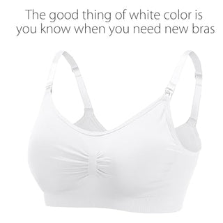 Dress Cici Nursing Bra, Full Coverage Maternity Bra, Comfortable Breastfeeding Sleep Bra 5-Pack (5 Pieces)