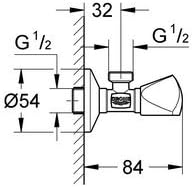 Grohe Bathroom Fixtures, Angle Valve , 22940000
