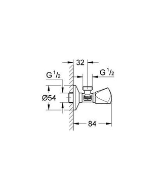 GROHE 22940000 | Mini TDL Angle Valve