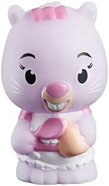 Bandai V700303 Timber Tots by Klorofil-Set of 4 Figures from The Chipchip Beaver Family-Thomas, Nina, Martin, Lisa-Early Learning pre-School Toys-Collectible figures-V700303, Chip-Chip