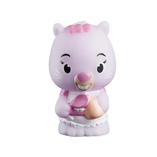 Bandai V700303 Timber Tots by Klorofil-Set of 4 Figures from The Chipchip Beaver Family-Thomas, Nina, Martin, Lisa-Early Learning pre-School Toys-Collectible figures-V700303, Chip-Chip