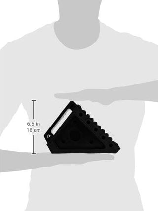 Maxxhaul 70472 Solid Rubber Heavy Duty Black Wheel Chock 2-Pack, 8" X 4" X 6"