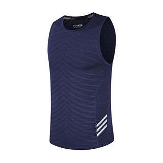 Rldym Men's Sleeveless Sports Undershirt Quick Dry Muscle Tank Tops Base Layer Vests Breathable Sport Clothing for Cycling Running Jogging Gym Vest