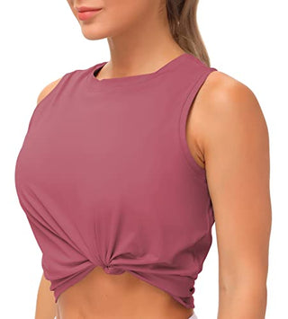THE GYM PEOPLE Ice Silk Workout Tops for Women Quick Dry Muscle Gym Running Shirts Sleeveles