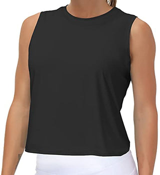 THE GYM PEOPLE Ice Silk Workout Tops for Women Quick Dry Muscle Gym Running Shirts Sleeveles