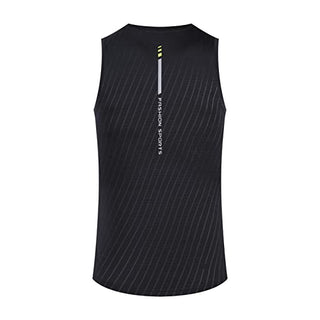 Rldym Men's Sleeveless Sports Undershirt Quick Dry Muscle Tank Tops Base Layer Vests Breathable Sport Clothing for Cycling Running Jogging Gym Vest